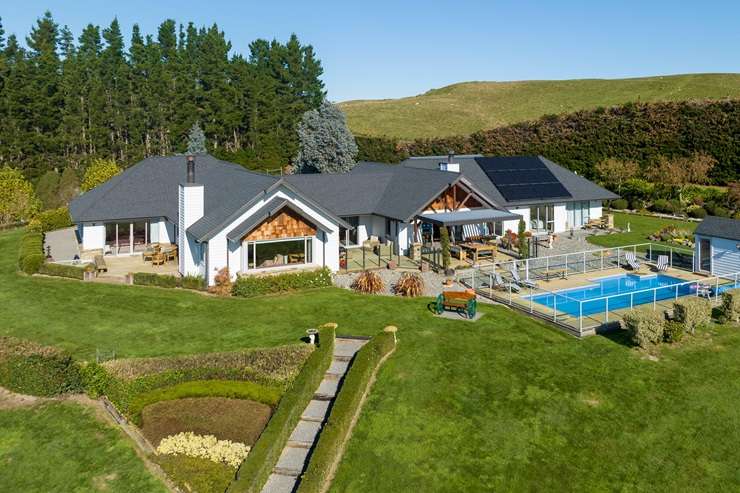 One of 2023's top sales and a suburb record-breaker to boot, this lavish mansion in Auckland's Whitford caught the attention of buyers. Photo / Supplied