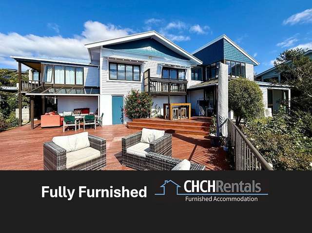FULLY FURNISHED LARGE FAMILY HOME WITH OCEAN VIEWS!