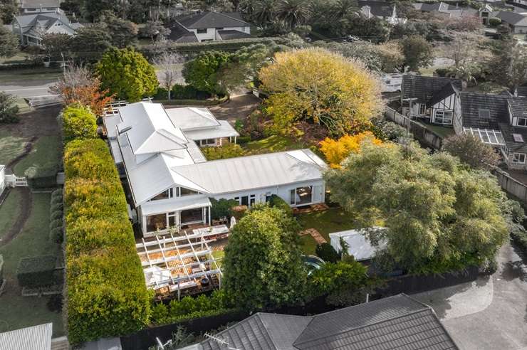 The stylish four-bedroom villa for sale at 49B Roland Road, in Greenhithe, Auckland. Photo / Supplied