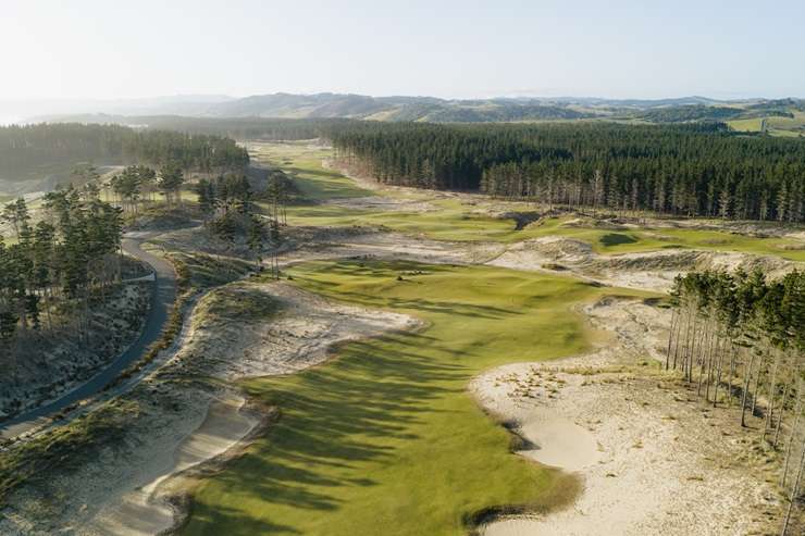 The five-bedroom architect-designed home, asking <img8 million, is the first property to be publicly marketed on the exclusive Te Arai Links or Tara Iti golf estates, north of Auckland. Photo / Supplied