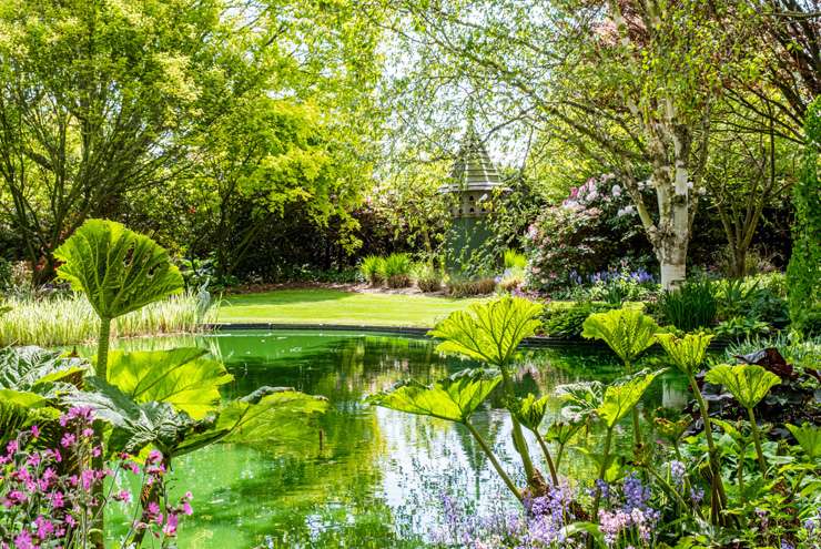 The award-winning property has a full-time gardener. Photo / Supplied