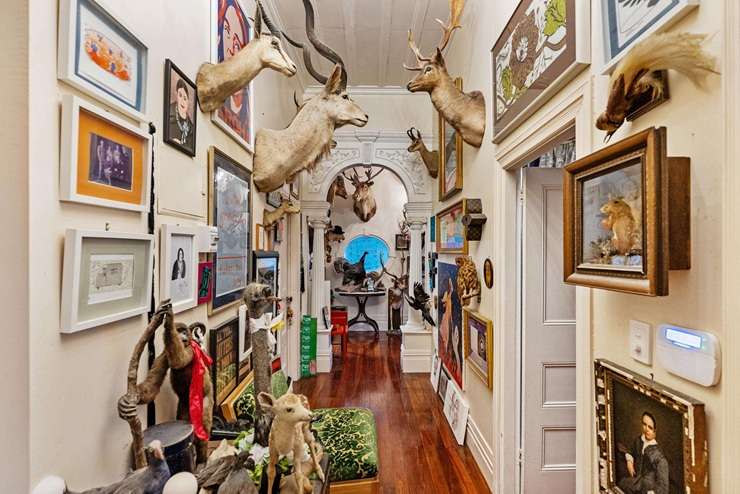 The five-bedroom house at 8 Margaret Street, in Auckland's Freemans Bay, has been owned by World fashion icons Dame Denise L’Estrange Corbet and Francis Hooper for 25 years. Photo / Supplied