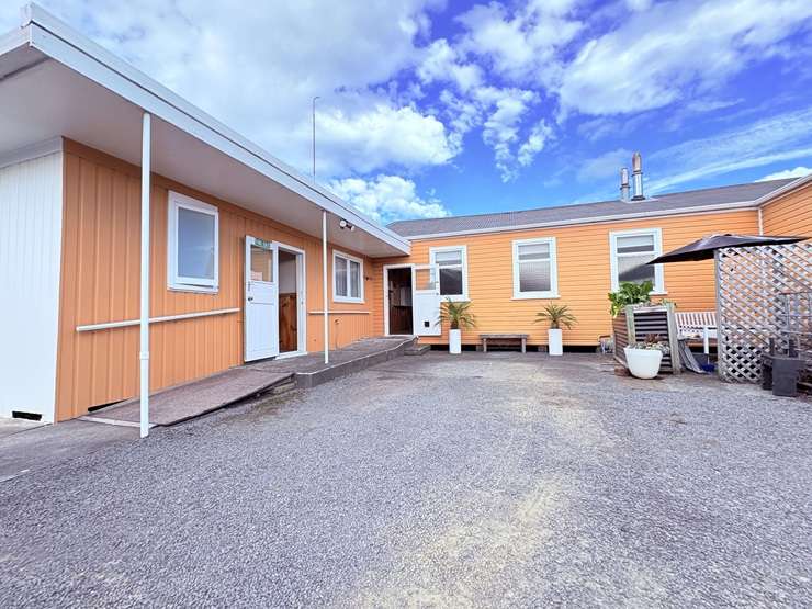 The former Gospel Hall, in Wairoa, is looking for $250,000 after being transformed into a one-bedroom, one-bathroom apartment. Photo / Supplied