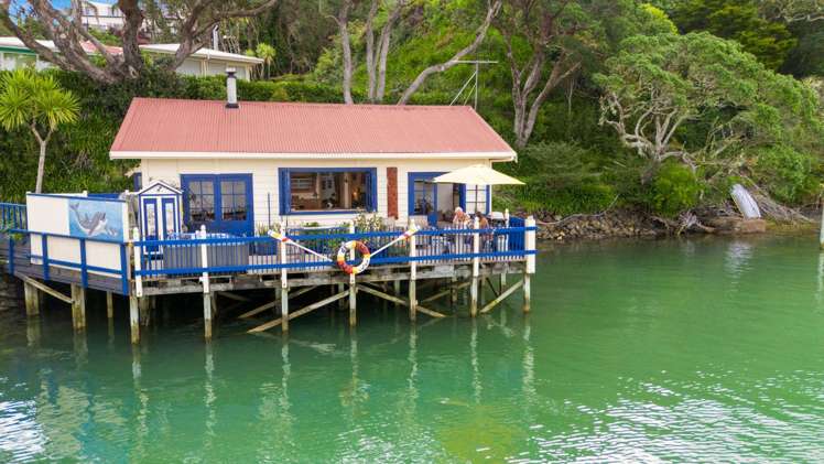 Former mayor selling his rare over-water bach in Northland