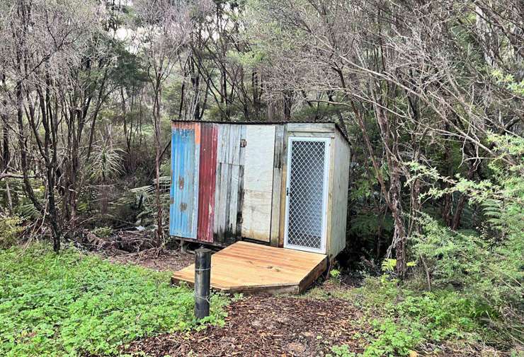 The hut at 320 Upper Waiwera Road, in Puhoi. The spot is a 45-minute drive from Auckland City. Photo / Supplied