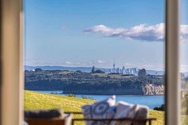 The architect-designed estate at 62 Park Point Drive, in Church Bay, Waiheke Island, has been priced to sell.  Photo / Supplied