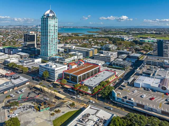 Takapuna landmark with scale
