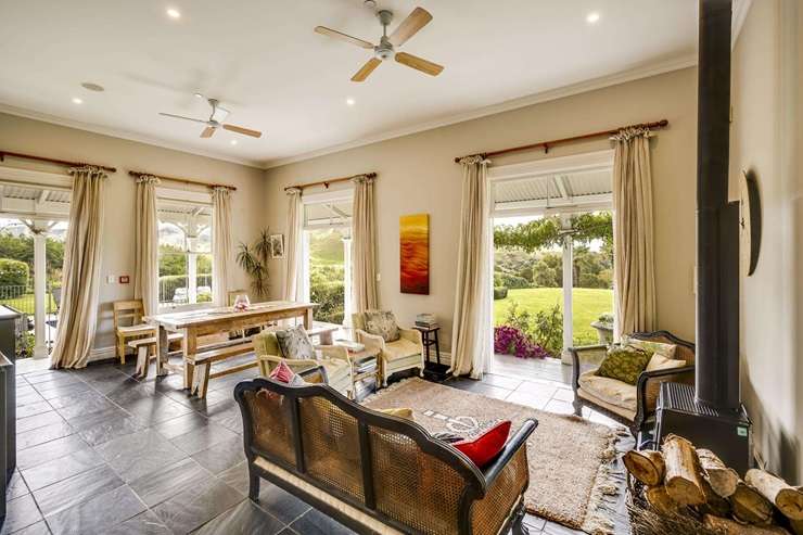 The 10-bedroom retreat at 55 Waipuka Road, in Waimarama, Hawke's Bay, is up for grabs. Photo / Supplied