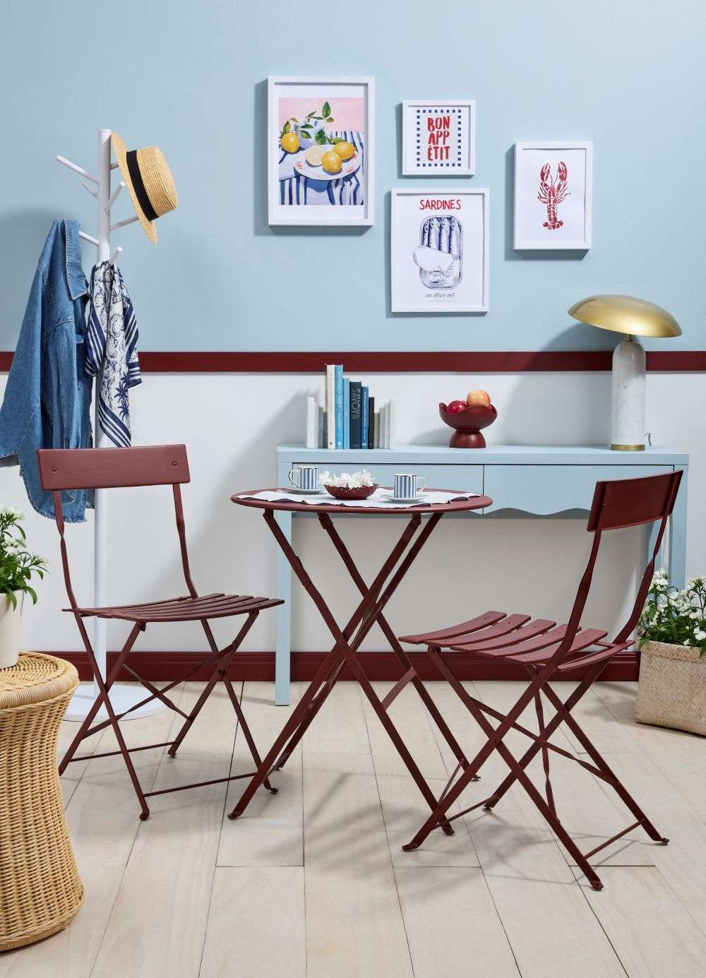 A dramatic wallpaper can be a simple way to add a maximalist feature and bold colour to your room.