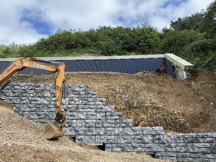 Construction work on a beach-front property on Miro Road, at Waiheke Island's Palm Beach. The 858sqm property was bought in 2020 for <img.22m. Photo / Supplied