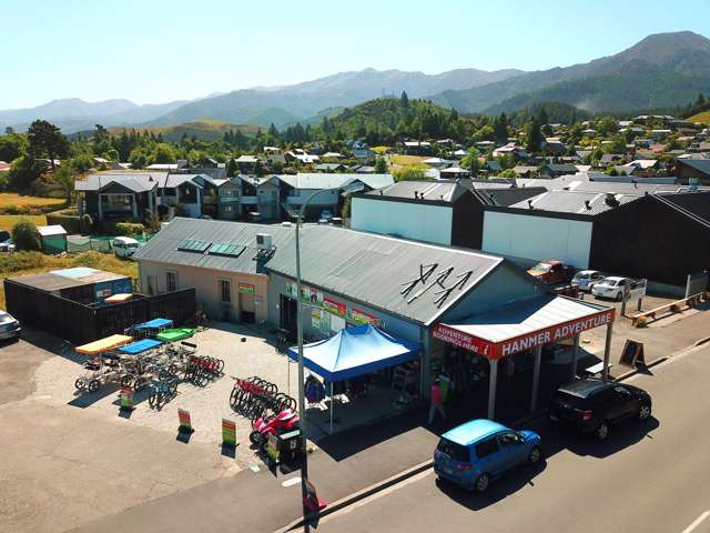 Rare main street development with holding income