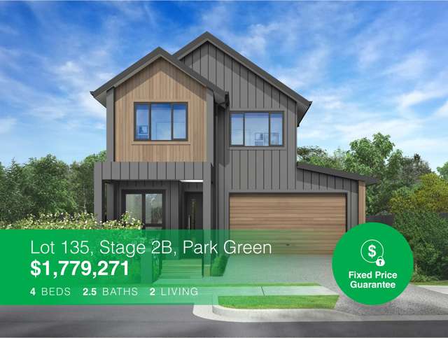 Build your Dream Home, on an 100% Fixed Price Contract, in Park Green!