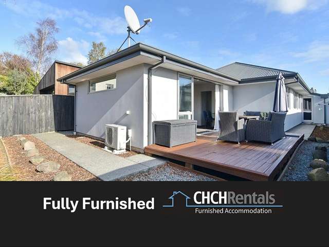 Modern sundrenched fully furnished rear townhouse in excellent central location!