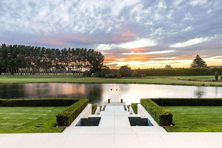 The five-bedroom trophy home at 17 Mayfly Lane, in Clearwater, in Christchurch, is eyeing a buyer with a $5m-plus budget. Photo / Supplied
