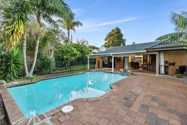 A Private Family Oasis with Poolside Living on...