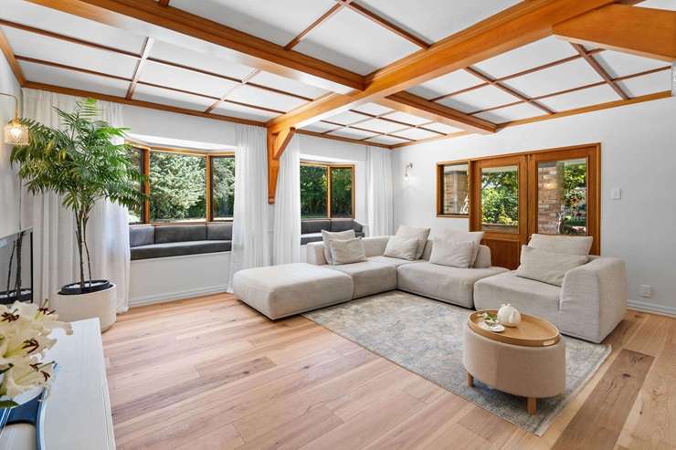 The five-bedroom home on Philip Street, in Glentunnel, Canterbury, was built using recycled bricks. Photo / Supplied