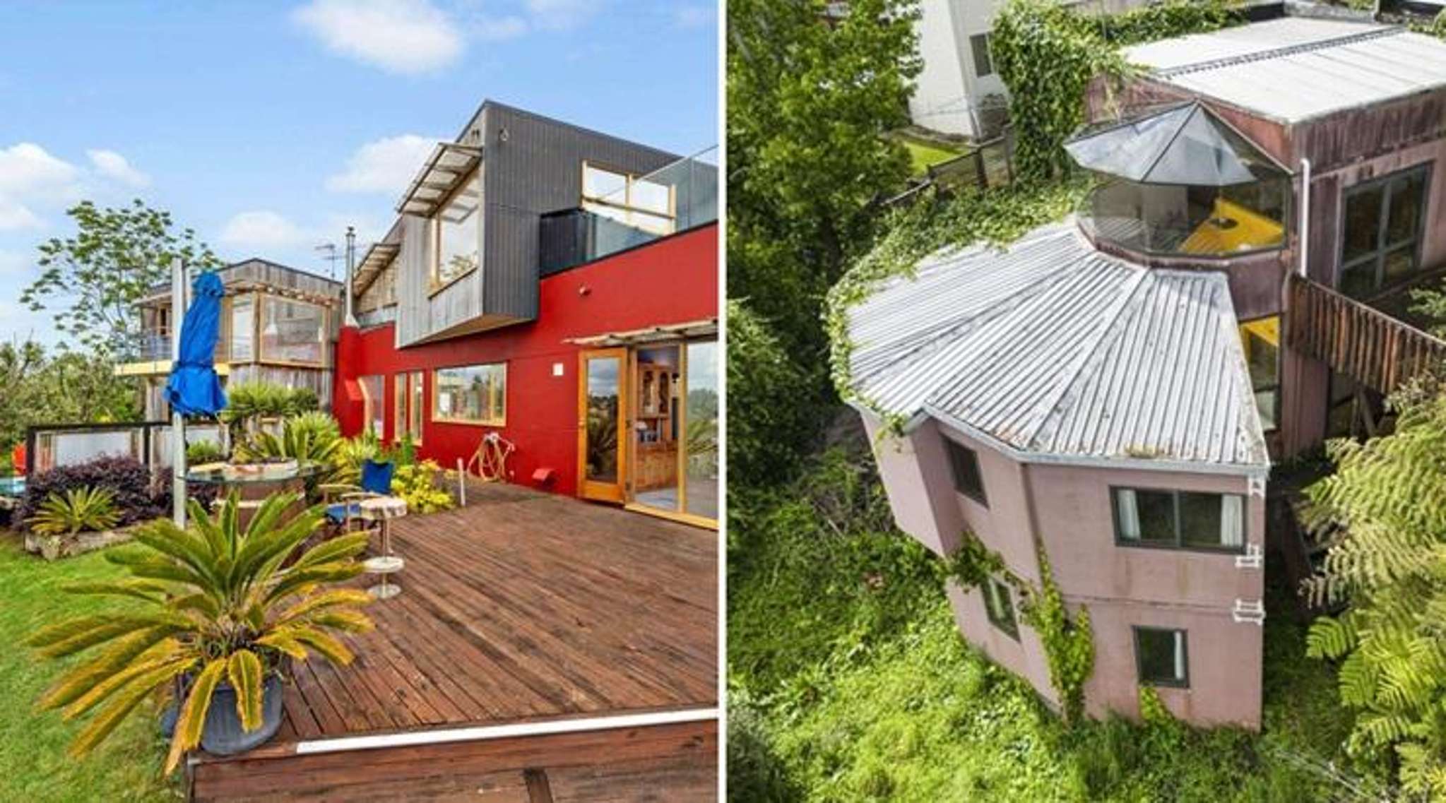 Auckland’s most colourful house vs Miami Vice-style disaster next door