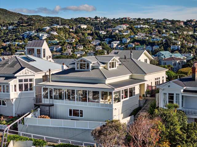 Kelburn, with all-day sun and views