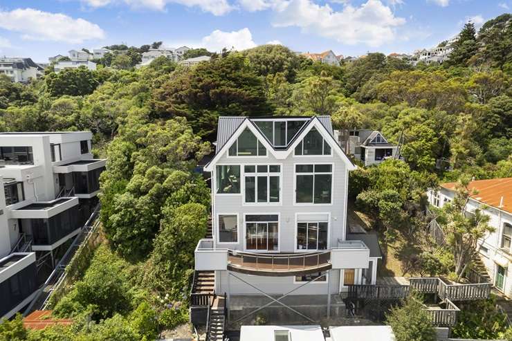 The three-bedroom, one-bathroom home on Frederick Street, in Avalon, is missing external and internal walls. Photo / Supplied