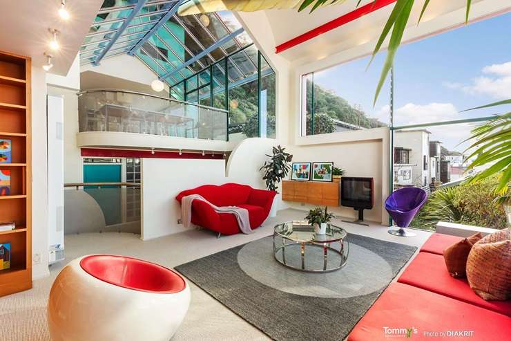 The three-bedroom house for sale at 175 Grant Road, in Thorndon, Wellington, is well known in the city. Photo / Supplied