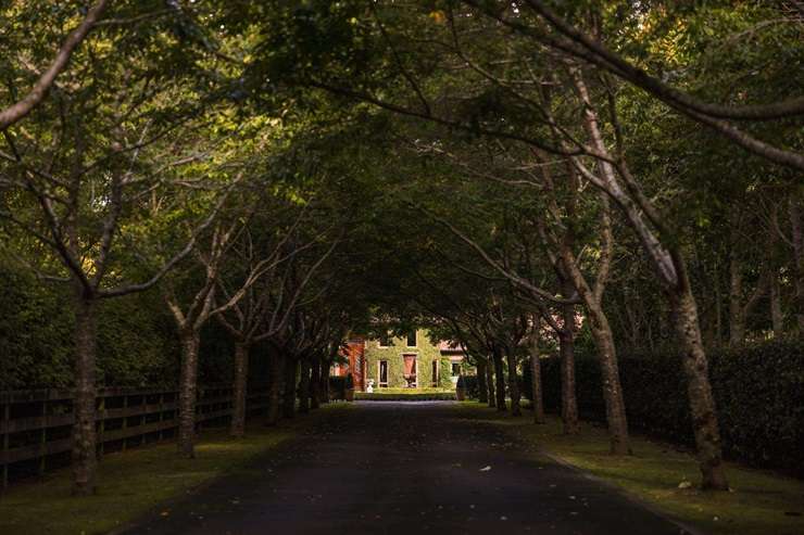 Corina Montgomery and David Lawrence are selling their French chateau, which looks centuries old but was completed in 2018. Photo / Supplied