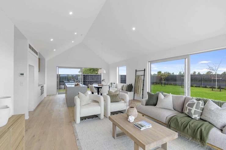 A three-bedroom, two-bathroom home at 2 Arbor Green Boulevard, in Rolleston, is being sold to help fund the redevelopment of Christchurch Hospital's NICU. Photo / Supplied