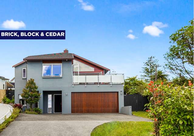 Coastal Charm: Sea Views in Brick, Block & Cedar