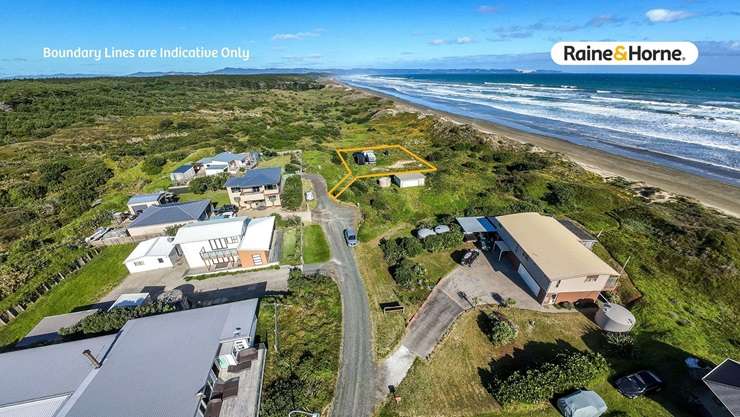 The beachfront section on Rata Street, in Waipapakauri, Far North, attracted a lot of buyer interest. Photo / Supplied