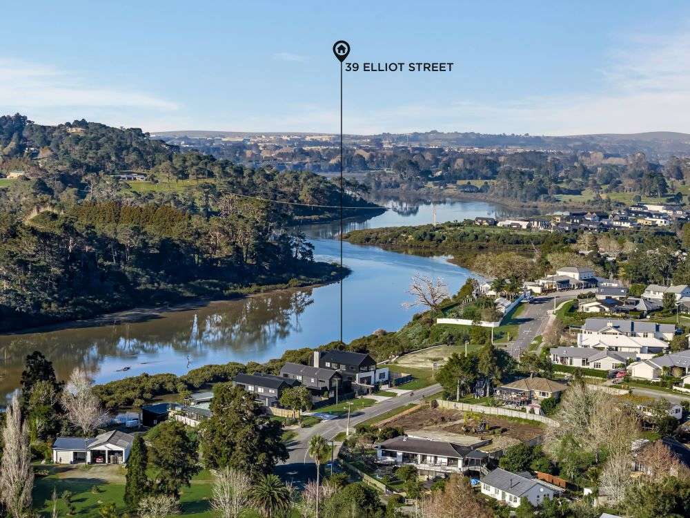 39 Elliot Street in Riverhead, Rodney, Auckland, is on the market for sale by deadline, closing August 27.