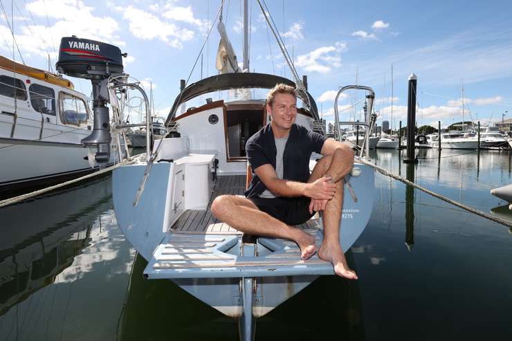 Ray White Remuera agent Harry Champtaloup started life as a deckhand on a super yacht. Although he is now in real estate, he still loves sailing. Photo / Fiona Goodall