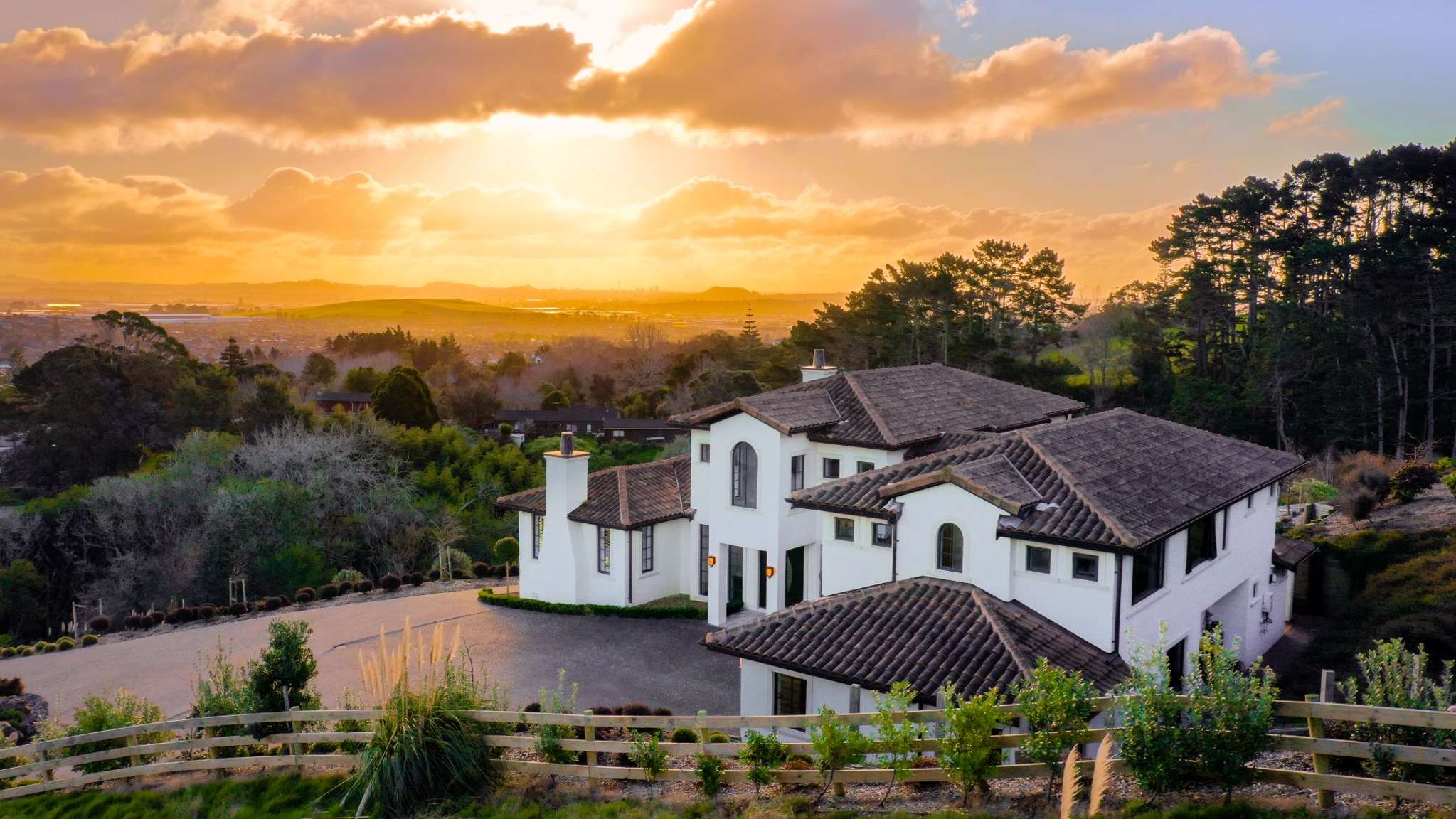 Tuscan-inspired family home in Flat Bush is the perfect place to watch the sun go down