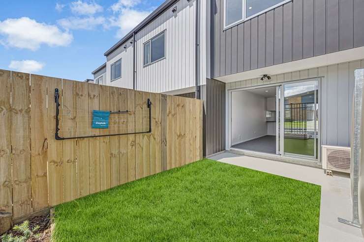 The modern homes on Lappington Road, in Ōtara, Auckland, are priced at  $585,000 and $595,000. Photo / Supplied