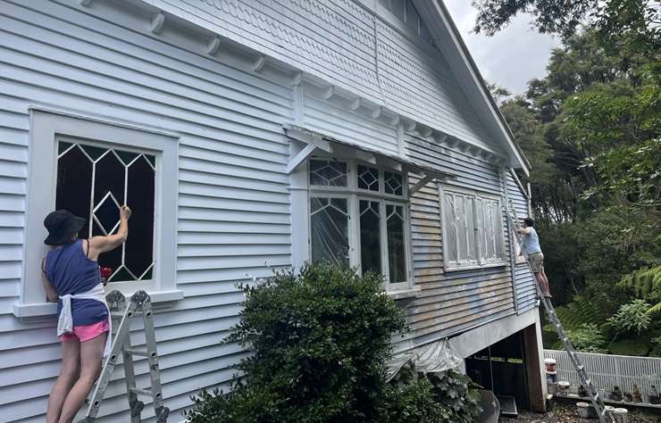 The three-bedroom villa for sale at 262 Glengarry Road, in Glen Eden, Auckland, is heading to auction on June 15. Photo / Supplied