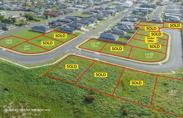 Now Selling - Balrickard Way Stage 2 Sections
