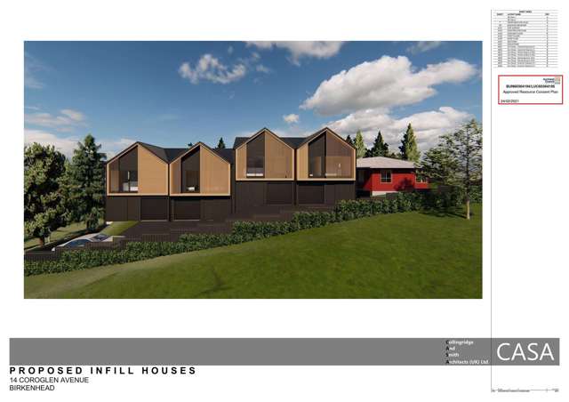 Consented 4 unit development or Section only