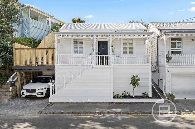 The historic property at 37 Hepburn Street, in Freemans Bay, was bought last April for $3.85m and is now being sold for $3.095m.  Photo / Supplied