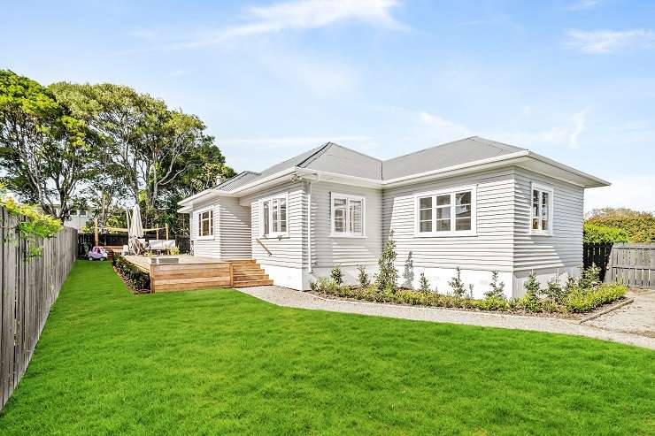 The property on Edward Street in Riverhead, Auckland, was halfway through its renovation when the owners decided to sell it. Photo / Supplied