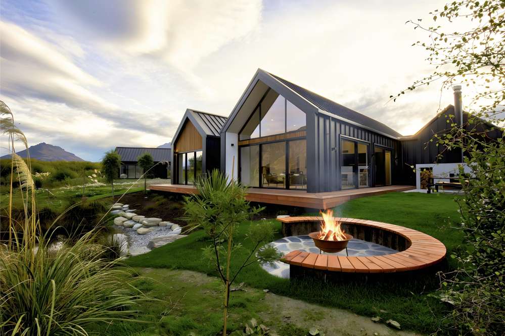 Living area looking toward The Remarkables