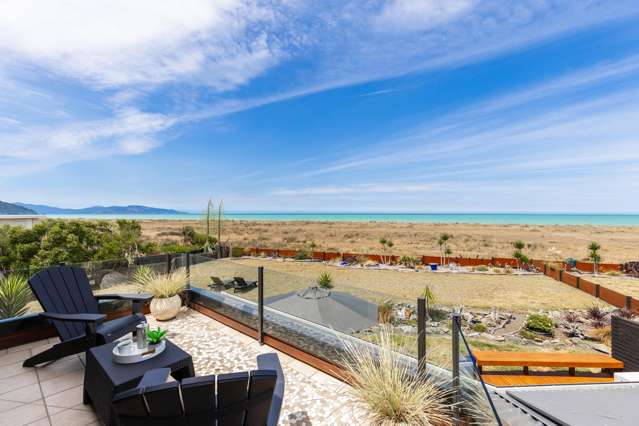 Beachfront retreat, one of Rarangi’s finest