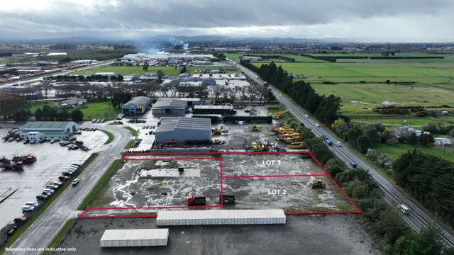 Prime industrial yards for sale at Waingawa