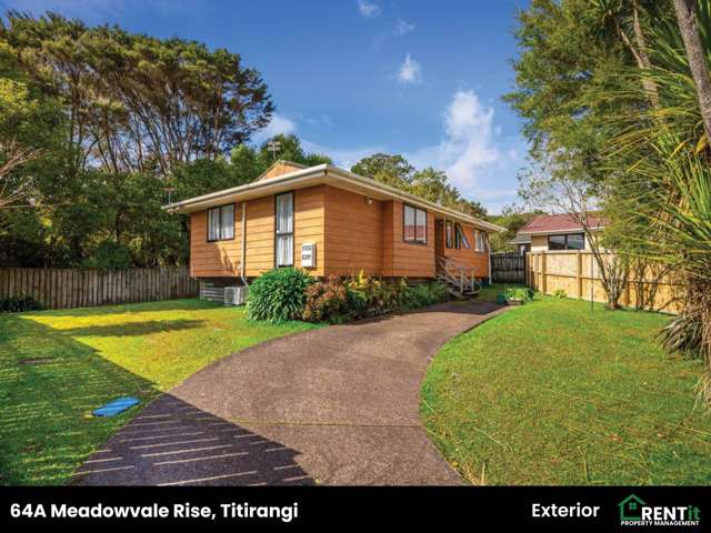 Three Bedroom Home in Quiet Titirangi Cul-de-sac