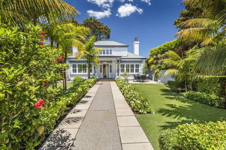 The villa on Stanley Point Road in Stanley Point, Devonport, comes with its own jetty. Photo / Supplied