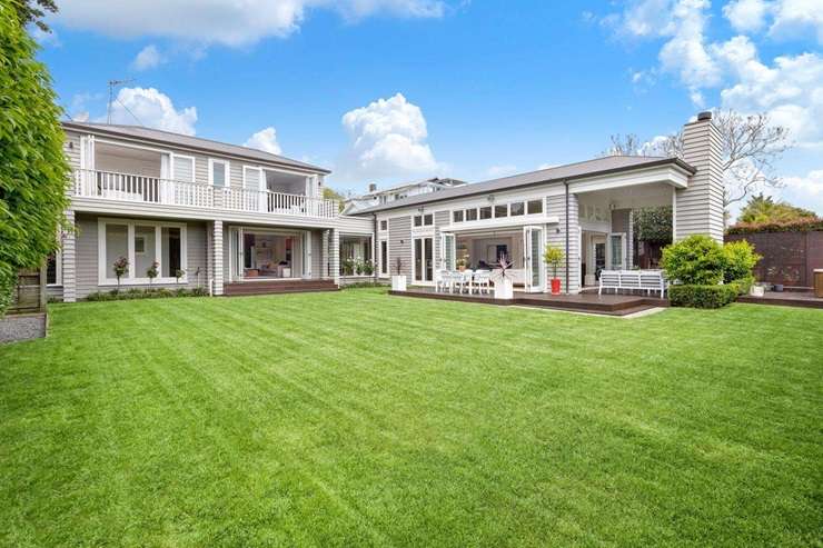 The four-bedroom home on Woodside Road, in Auckland's Mount Eden, was snapped  up at auction this week. Photo / Supplied