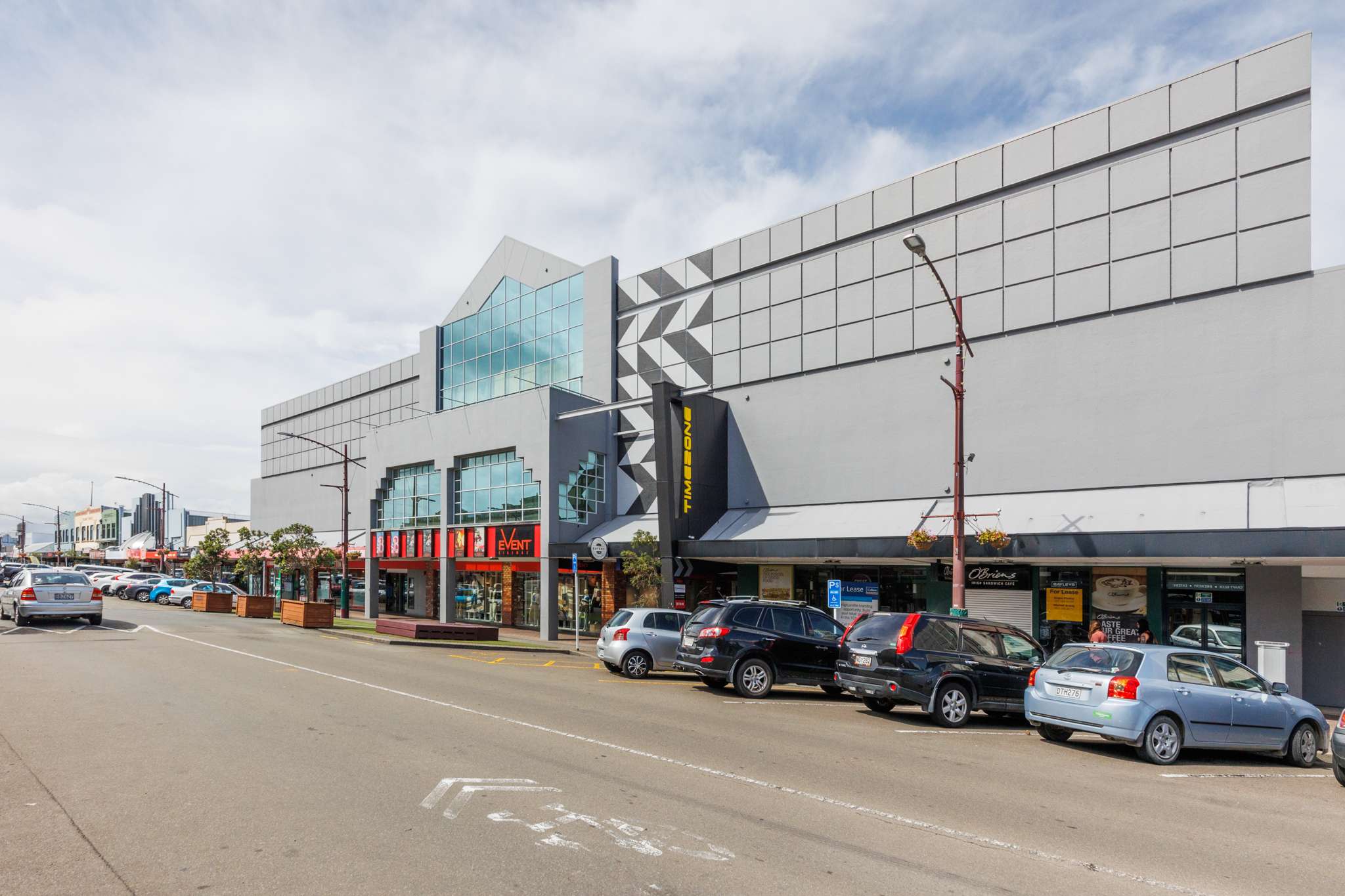 Downtown cinema, shopping centre on market