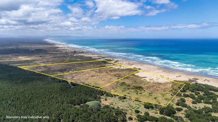 Almost 90 acres at 90 Mile Beach are up for grabs at Lots 1-3 Hukatere Road, Far North. Photo / Supplied