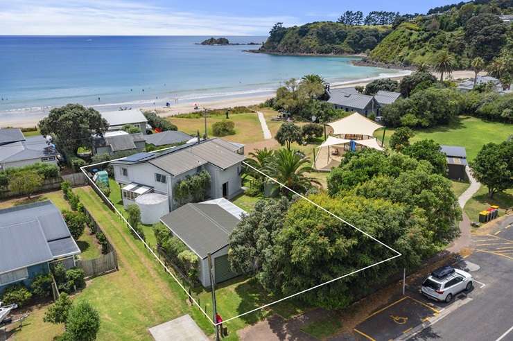 Onetangi Beach, on Waiheke Island. A beachfront home on the strip recently sold for <img1.6m. Photo / Getty Images