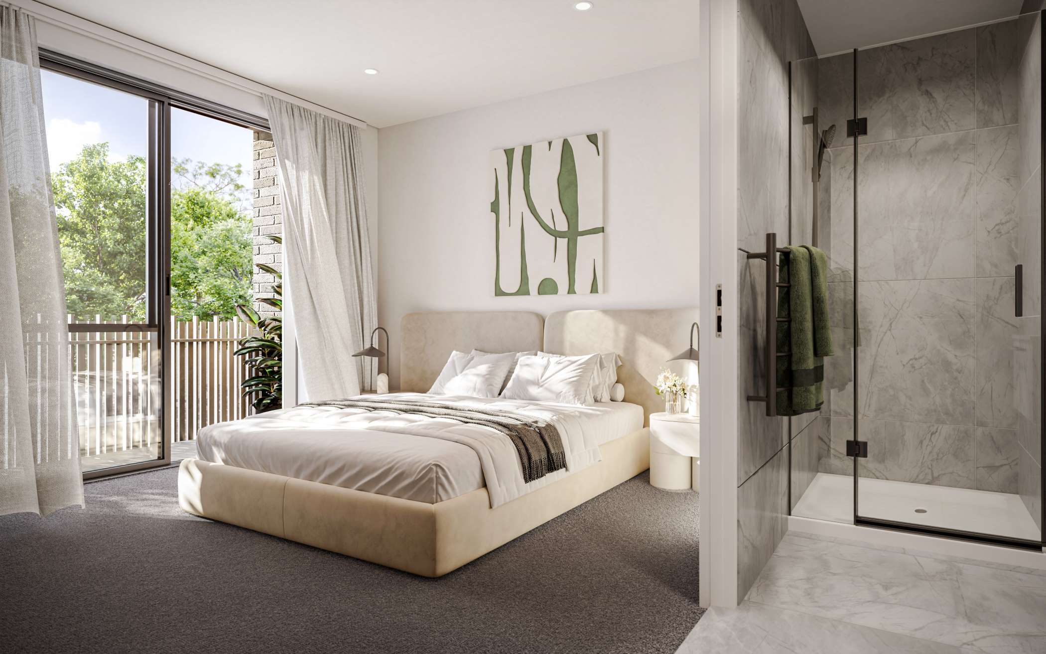 Halberg Green incorporates 51 homes across four boutique, three-level buildings.