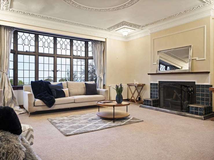 The four-bedroom mansion on Sheen Street, in Roslyn, Dunedin, was built in 1930 for Hugh Speight of Speights brewery fame. Photo / Supplied