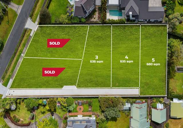 2 Sold, only 3 remain - priced from $1,295,000