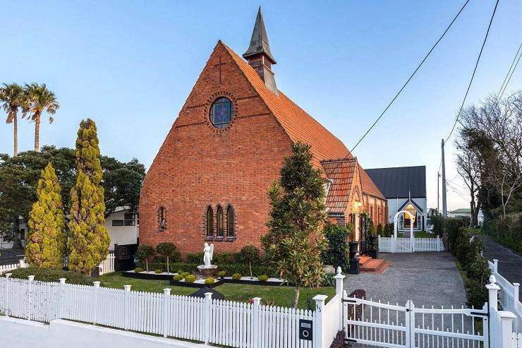 The completely renovated Devonport churches can be bought together or separately. Photo / Supplied